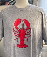 Red Lobster on Gray Tee