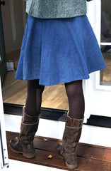 Denim Wrap Around Skirt, Mini length