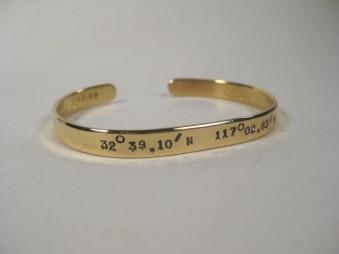 18k Yellow Gold 6mm Woman's Cuff Bracelet-Elizabeth Prior