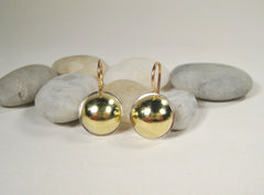 18k Gold Dome Earrings