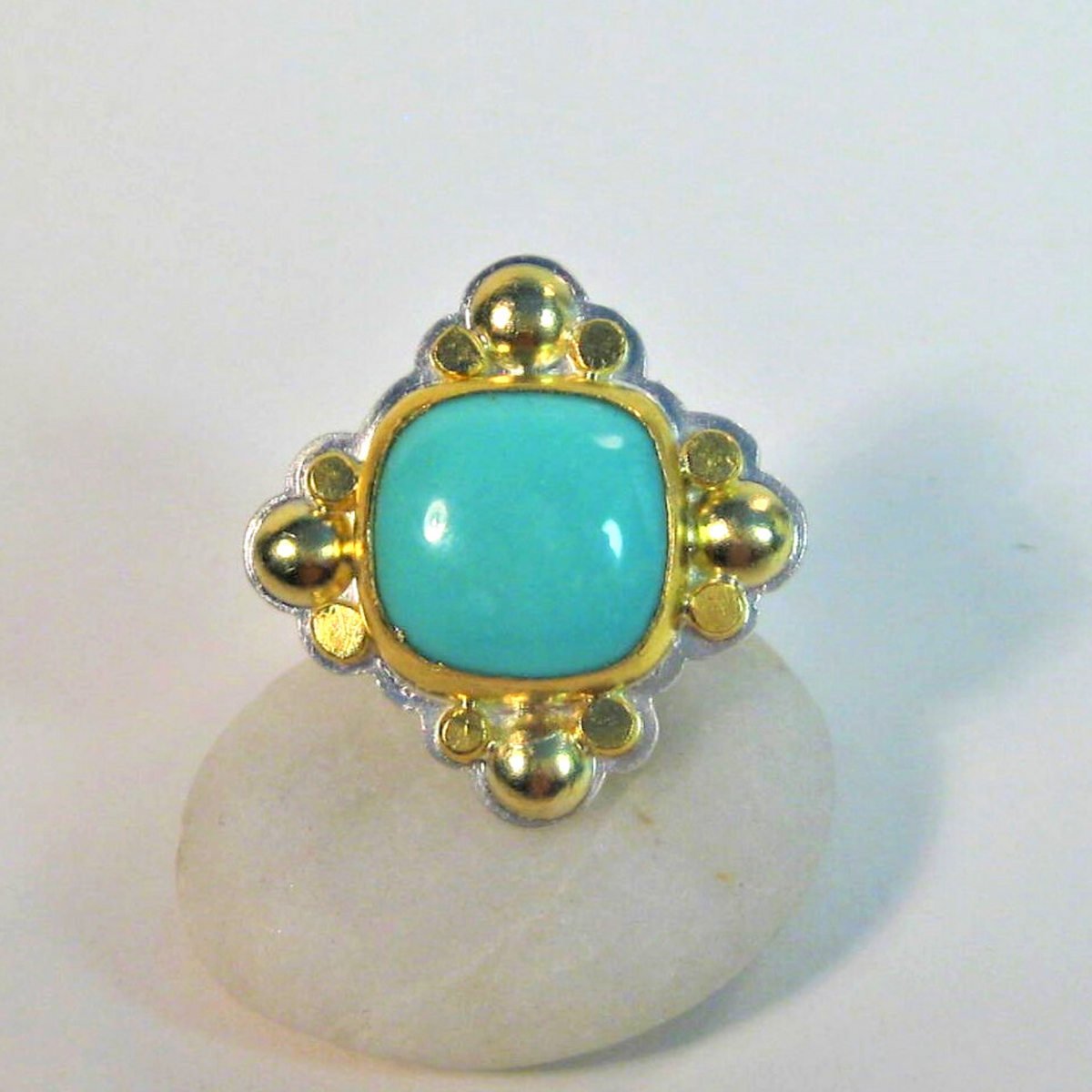 Turquoise Shield Ring