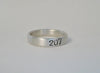 Maine Area Code Ring, Sterling Silver