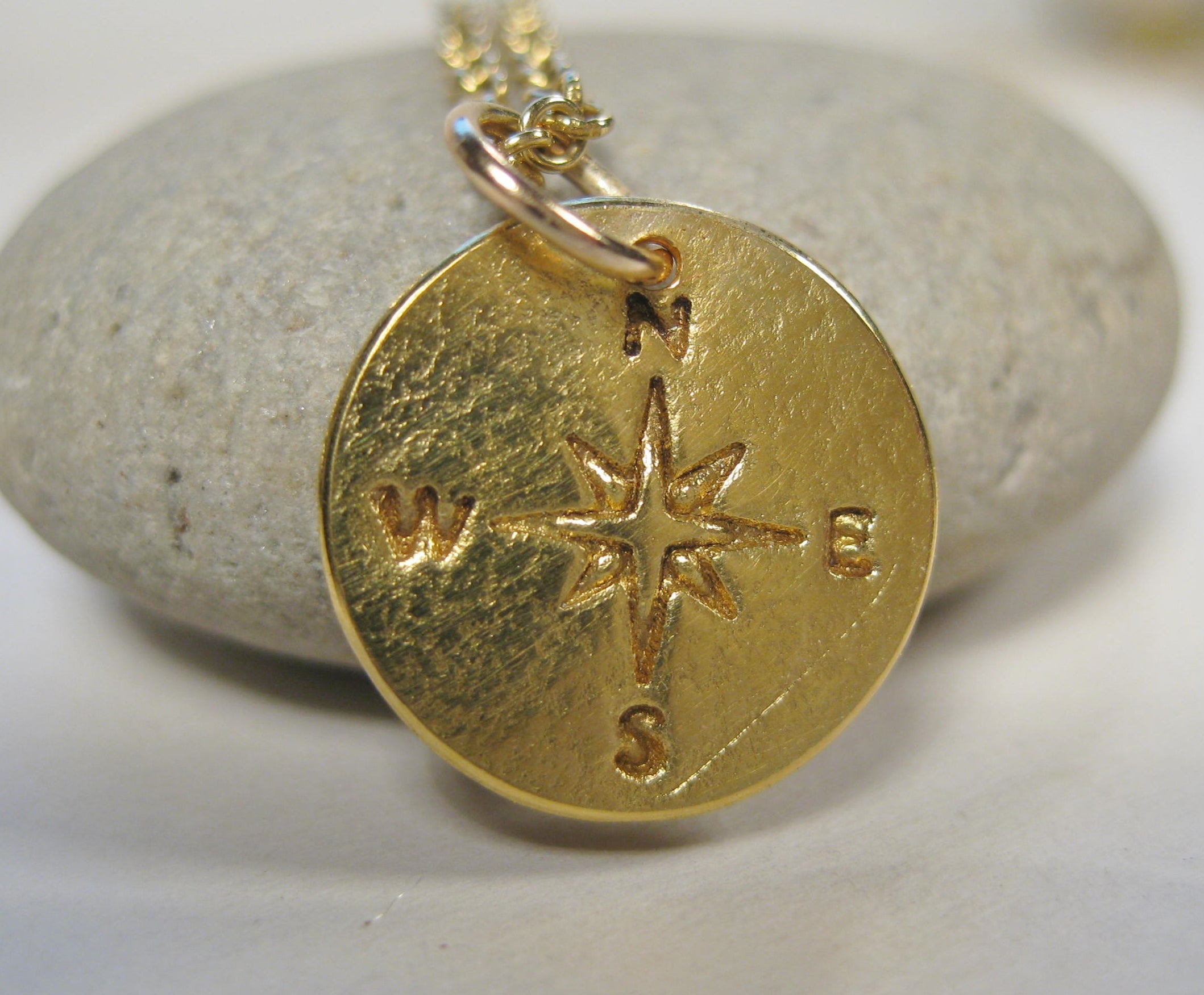 Gold Compass Pendant