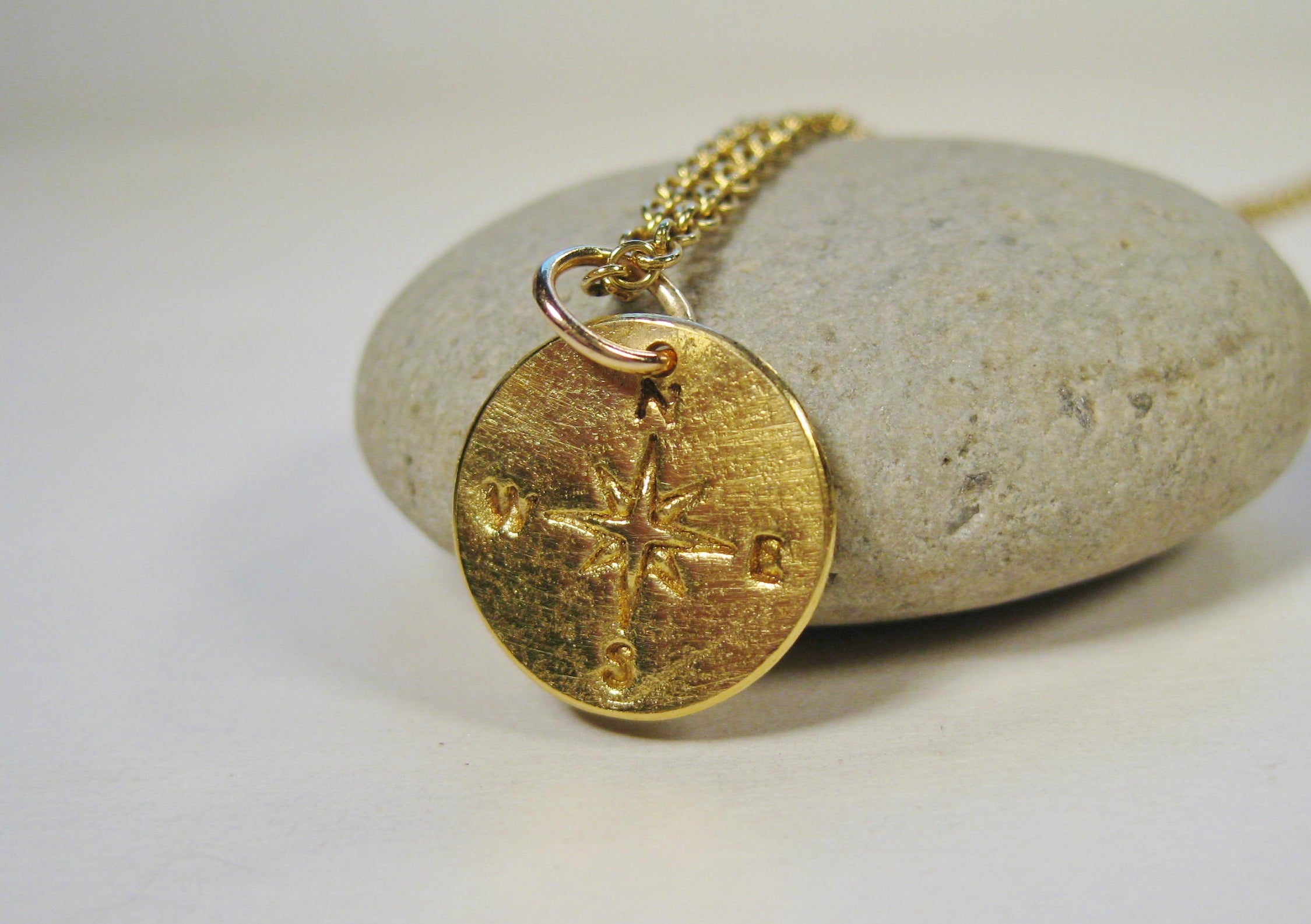 Gold Compass Pendant