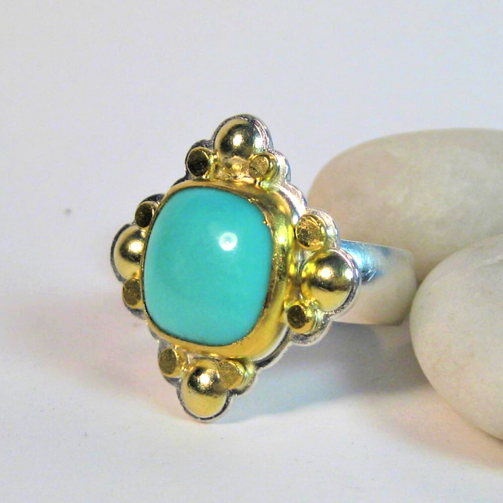 Turquoise Shield Ring