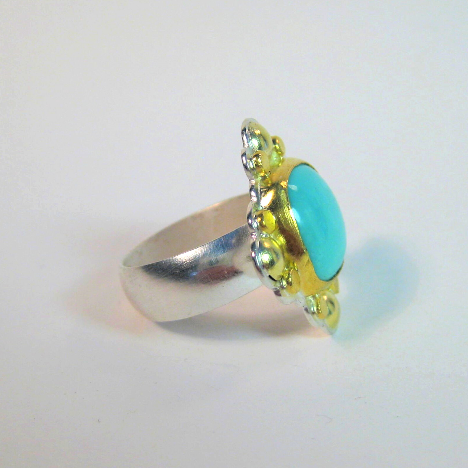 Turquoise Shield Ring