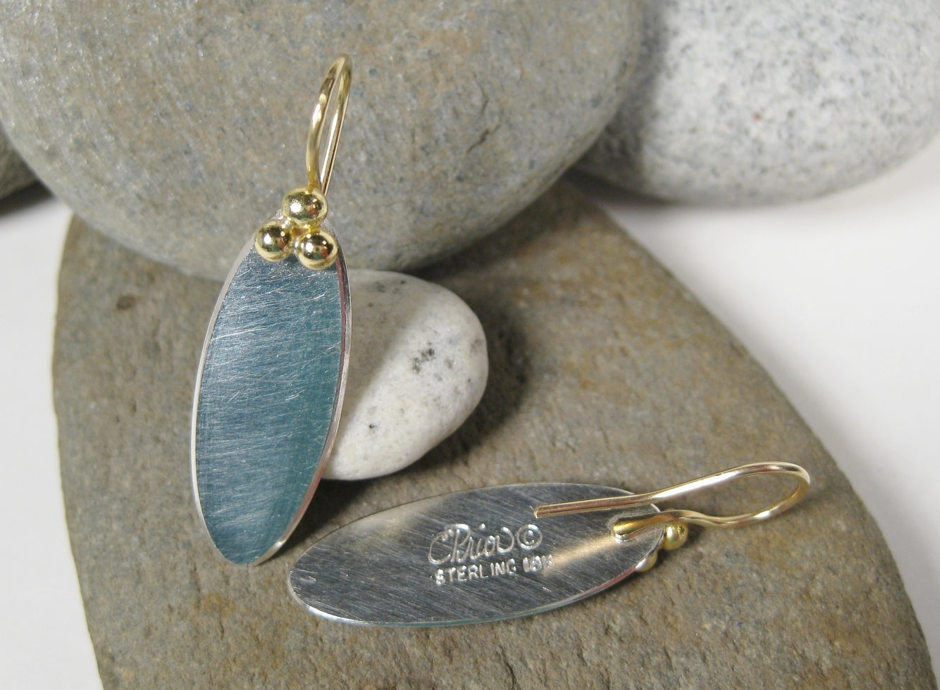 Oval Drop Earrings