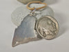 Large State of Maine Pendant on Silver chain
