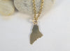 Small 18k Gold State of Maine Pendant