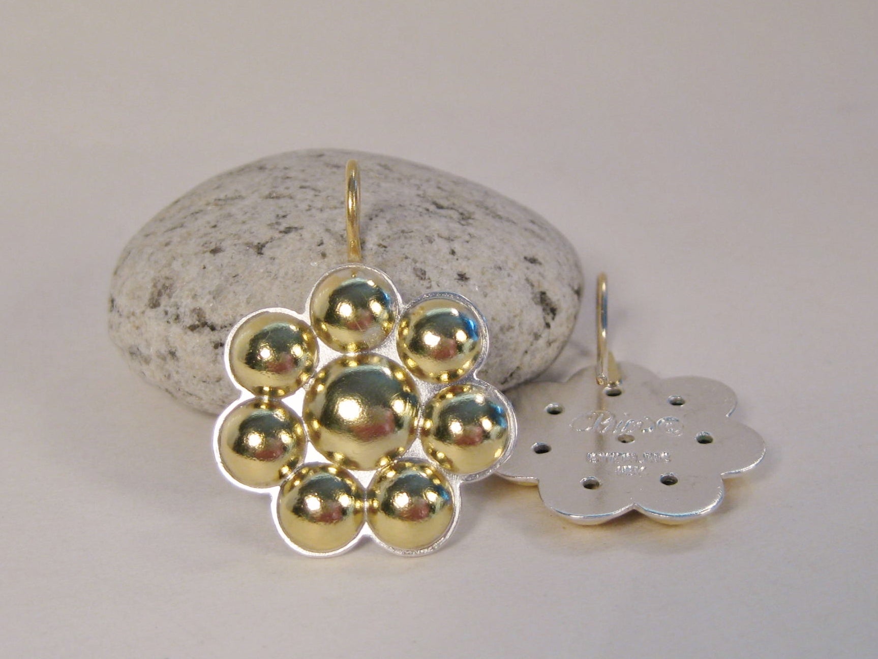 18k Gold Multi Dome Earrings