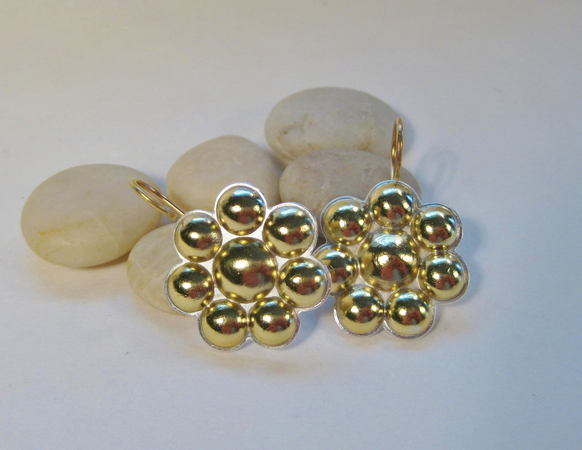 18k Gold Multi Dome Earrings