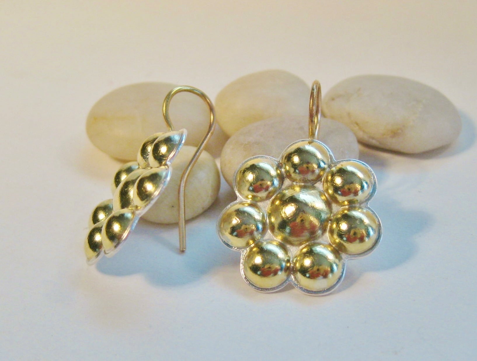 18k Gold Multi Dome Earrings