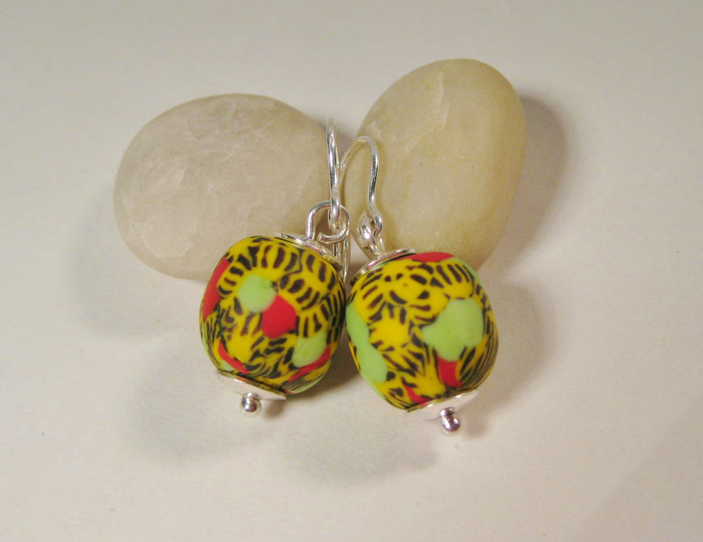 Contemporary African Bead Earrings