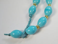 Handmade Turquoise Glass Beads