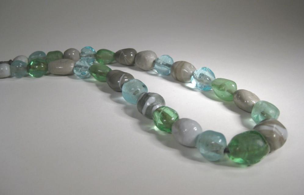 Beach Rock Bead Necklace-Elizabeth Prior