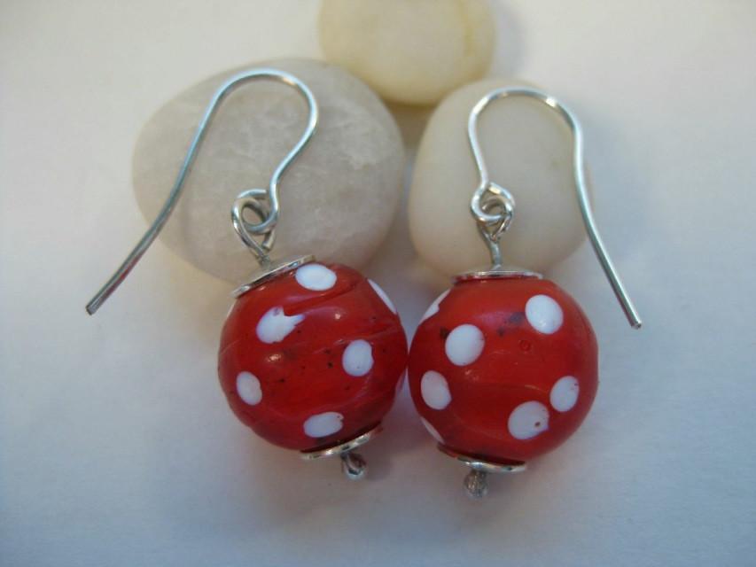 Eye Bead Earrings-Elizabeth Prior