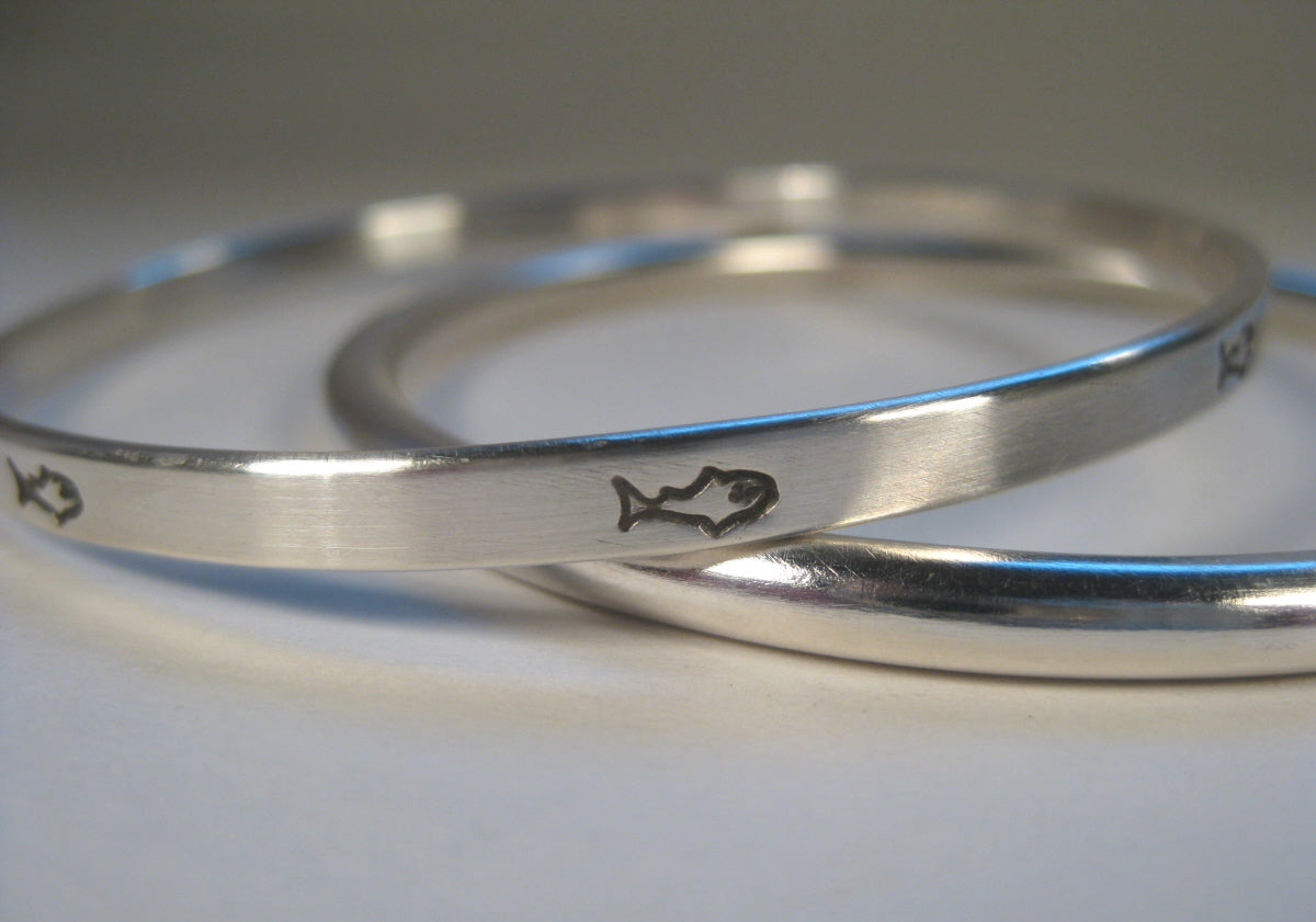 Fish Bangle Bracelet