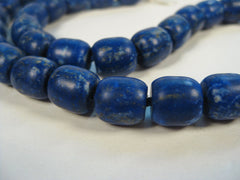 Lapis Barrel Beads Necklace