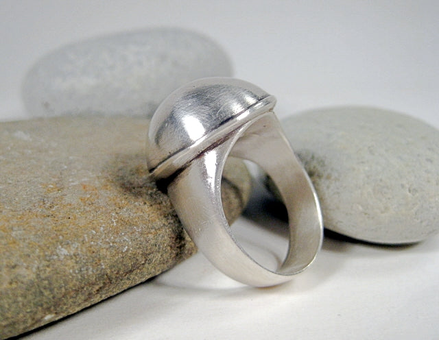 Sterling Silver Dome Ring