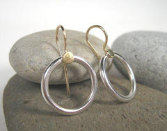 Sterling Silver Hoop Earrings-Elizabeth Prior